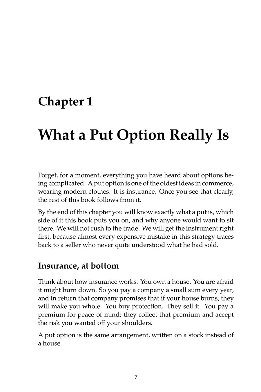 The opening of Chapter 1