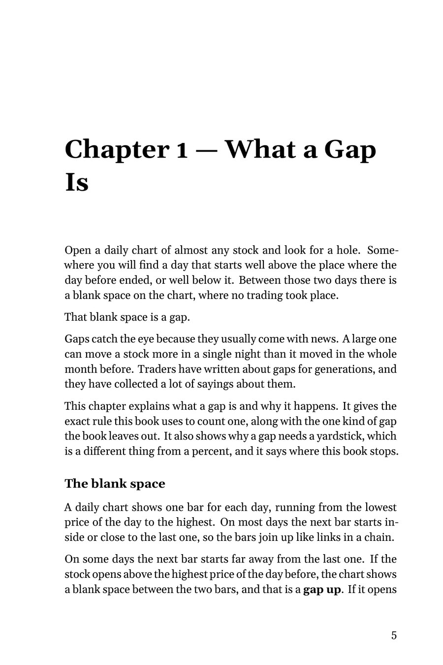 The opening of Chapter 1