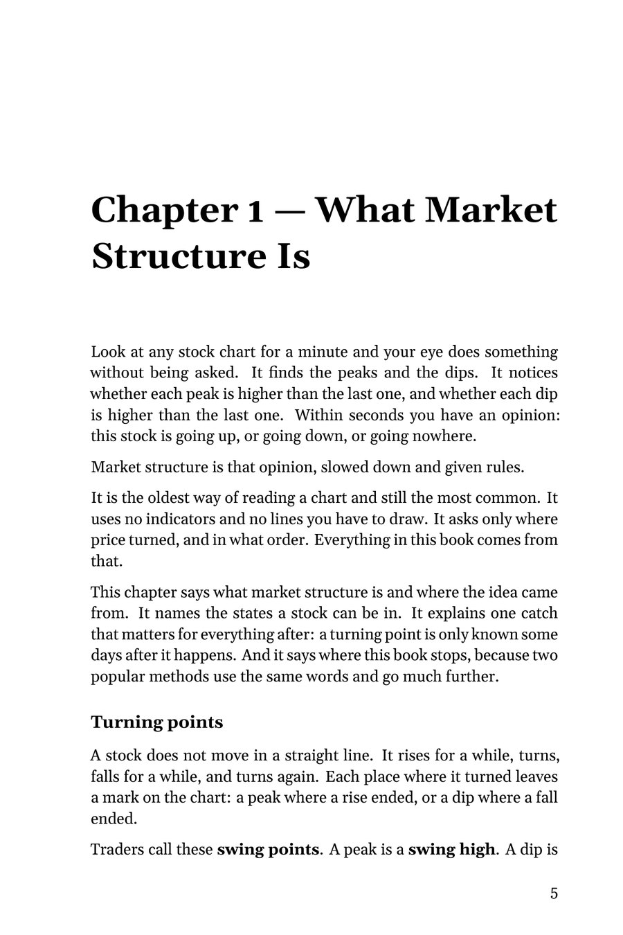 The opening of Chapter 1